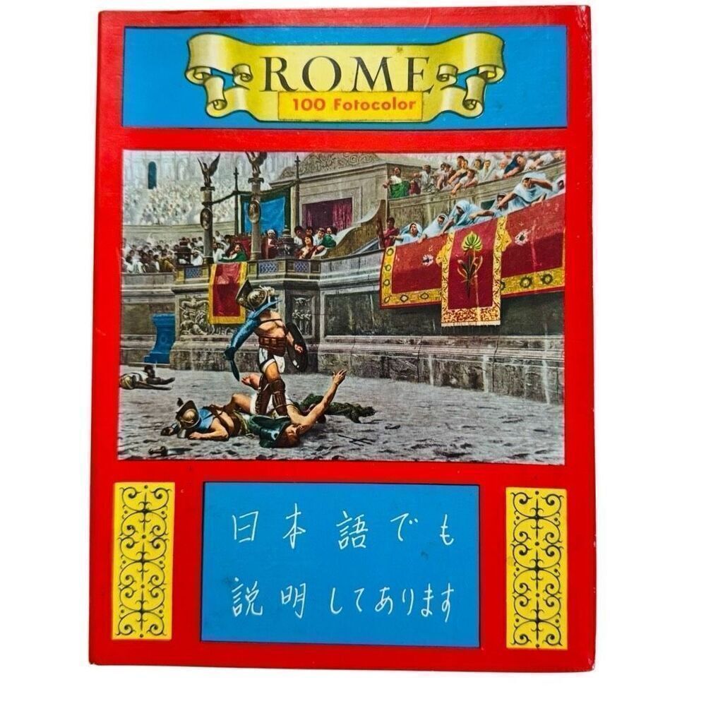 All Rome 100 Fotocolor Italy Pictorial Flip-Book (1965) in Japanese